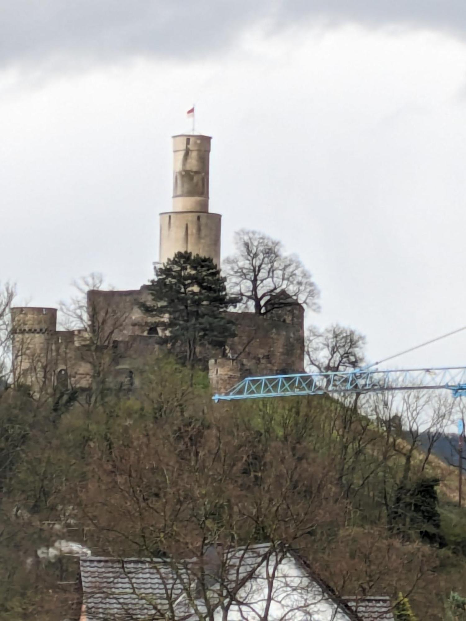 Vintage-Zimmer Burgblick Felsberg Exteriör bild